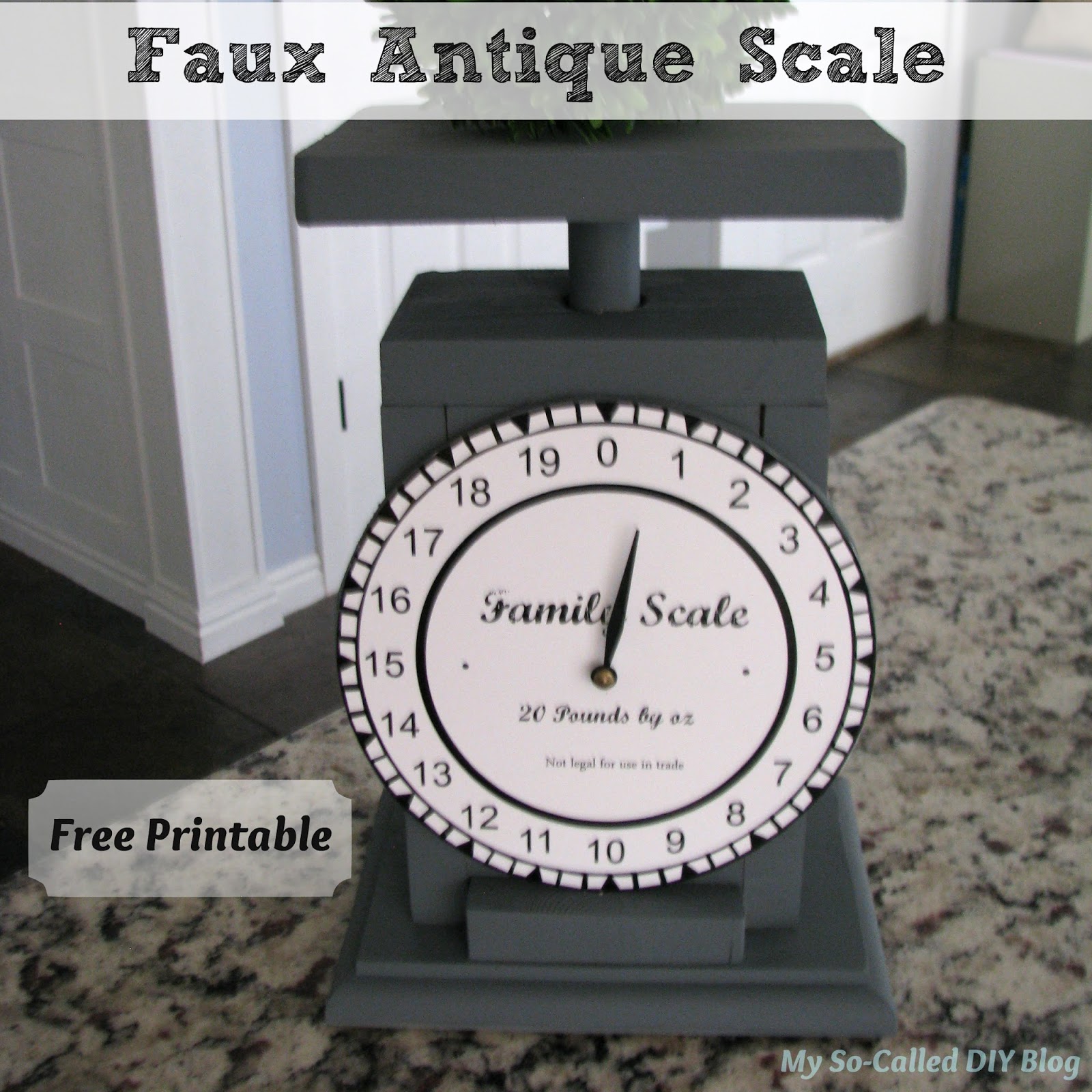 printable vintage scale face